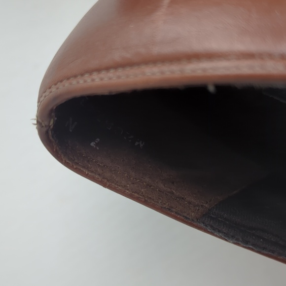 MUNRO Women's Chocolate Brown Leather Designer Loafers - Picture 4 of 5